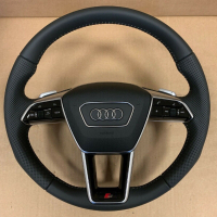 [2022] Audi Sport волан | Подгрев | Кожа Напа | Алуминиеви Пера | Airbag | Air Leather, снимка 1 - Части - 44572009