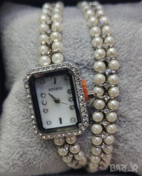 Дамски часовник Sousou комплект с гривна, снимка 1