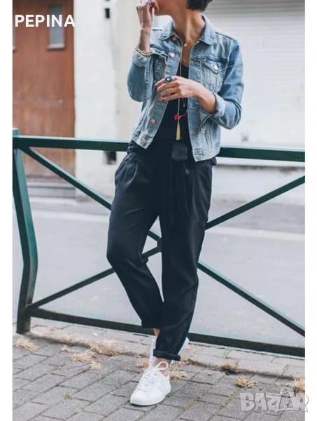 Дамско дънково яке, снимка 1