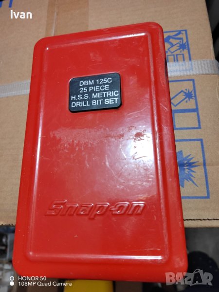 Snap on  свредла сет 25бр, снимка 1