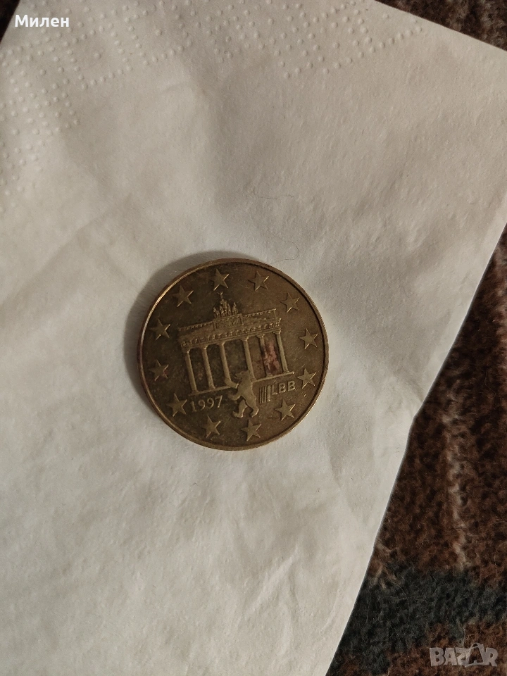 монета две евр и половина ,2 1/2, снимка 1