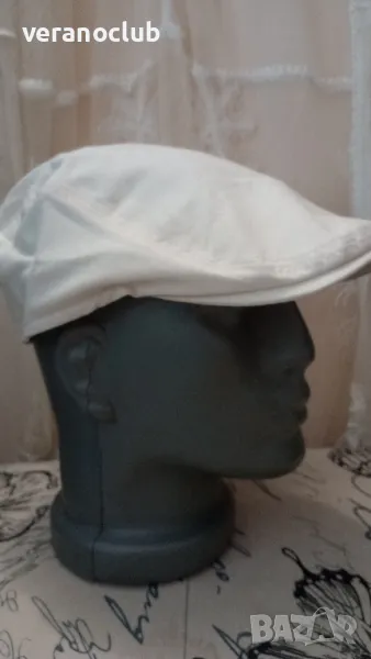 Светъл Бежов мъжки каскет Летен Екрю, снимка 1