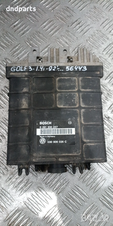 Компютър VW Golf 3 1.4i 1992г. 0261200257 030906026C , снимка 1