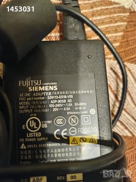 Захранване за лаптоп Fujitsu Siemens 20волта 4.5А, снимка 1