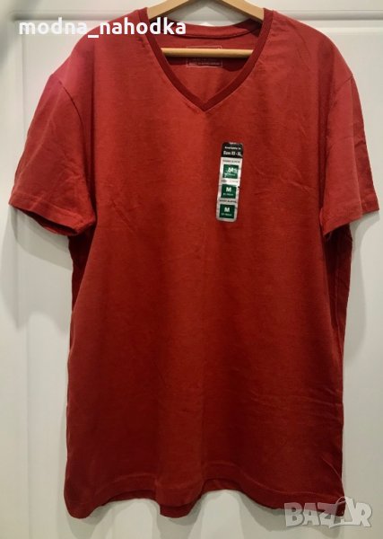 Керемиденочервена мъжка тениска Cedar Wood State, снимка 1