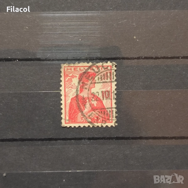 Швейцария 1909 г. Helvetia, снимка 1