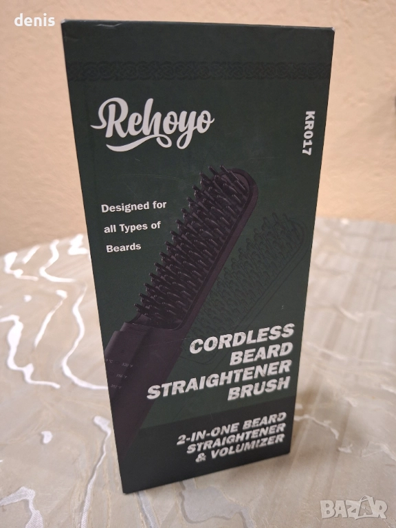 Безжична четка за изправяне на брада, снимка 1