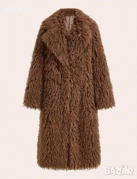 Уникално палто с еко косъм , снимка 1