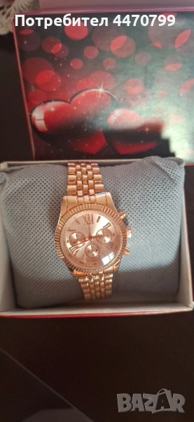 Луксозен Дамски Часовник в Цвят Розово Злато – Елегантен часовник Хронограф Дизайн, снимка 1