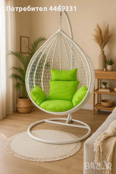 Градинска висяща люлка тип гнездо,яйце–Промоция! , снимка 1