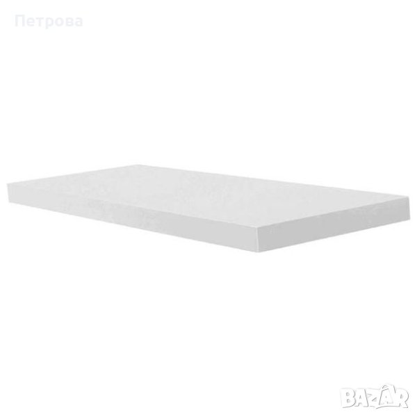Бял рафт-80х23,5х3,8 см./Бяла полица/бял стенен рафт, снимка 1