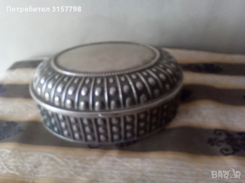 посребрена кутия за бижута, снимка 1