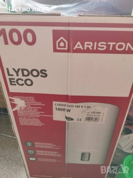 Бойлер Ariston Lydos Eco 100 л, 1800 W, Функция ECO EVO, снимка 1