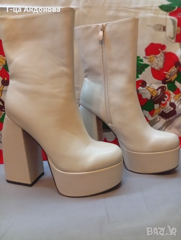 Страхотни дамски боти за новогодишната нощ, р-р 38, снимка 1