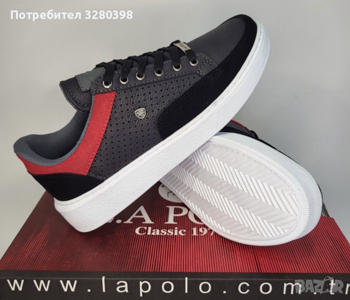 Модни мъжки кецове с равна подметка LA Polo модел: 01 MERD, снимка 1