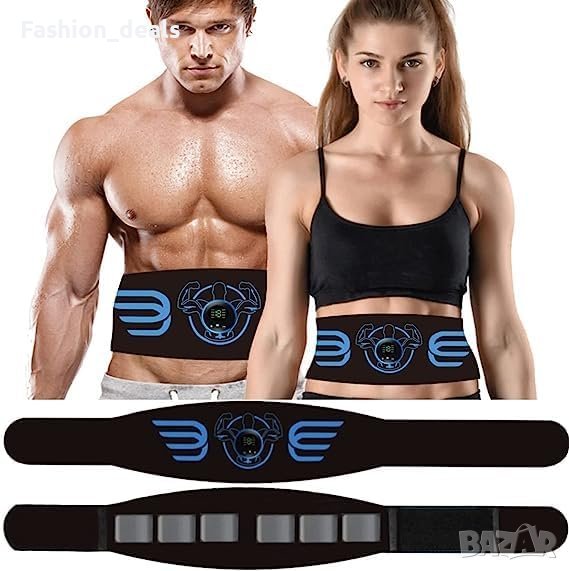 Нов Мускулен стимулатор Тренажор за коремни мускули Спорт ABS колан, снимка 1