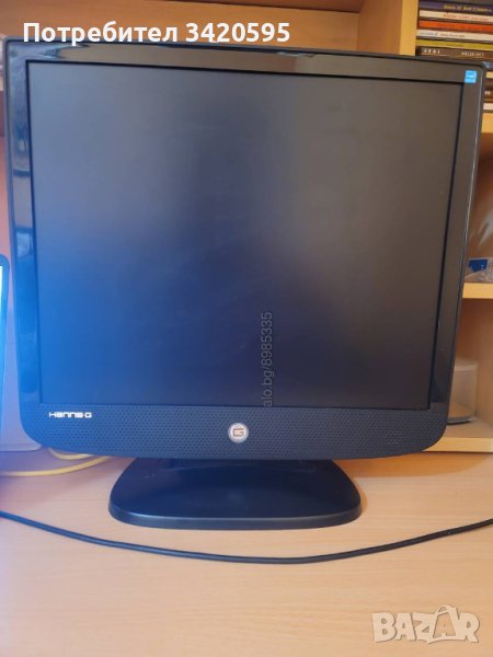 Продавам един брой монитор за компютър Hanns.G HQ191D 48,3 см (19”) 1280 x 1024 пиксела, Черен, снимка 1