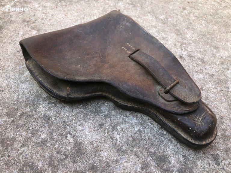 стар кожен кобур - Царство България, снимка 1