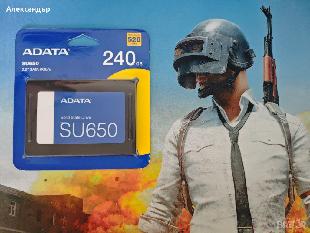 Продавам чисто ново SSD ADATA Ultimate SU650 2.5 SATA3 240GB ГАРАНЦИЯ!, снимка 1