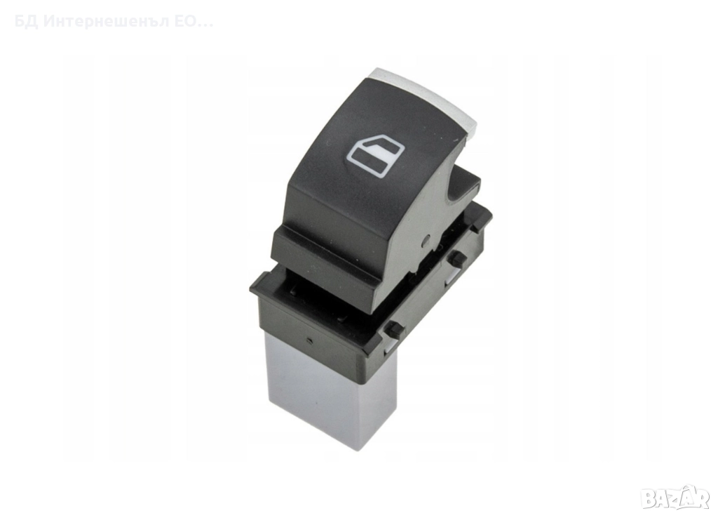 5K0959855  Бутон ключ за стъкла, VW, Golf 5 6, Passat B6, Touran, Caddy, Хром, снимка 1