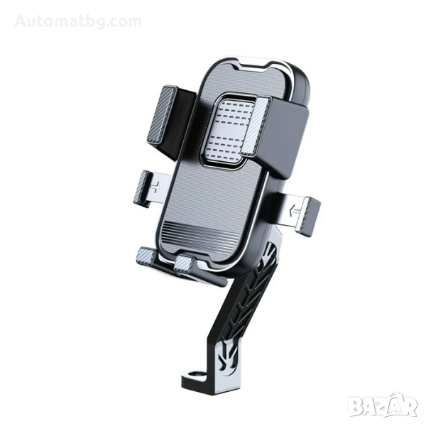 Поставка за телефон Automat, За мотопед, велосипед, PG158, Черен, снимка 1
