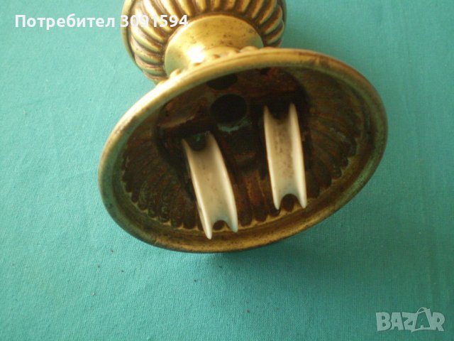 рядкя Стара бронзова лампа полюлеи тип асансиор , снимка 2 - Антикварни и старинни предмети - 38782157