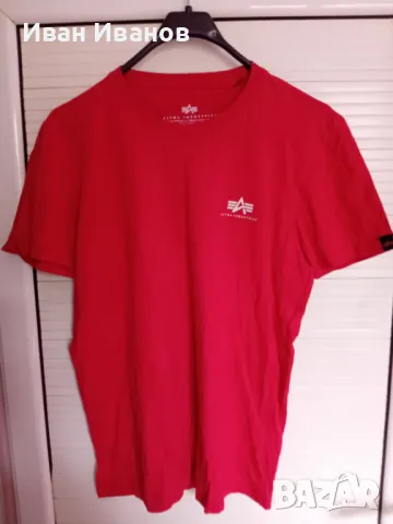 Два броя оригинални тениски Alpha Industries, снимка 8 - Тениски - 50430487