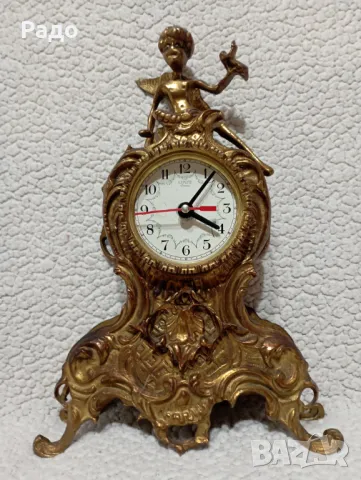 Старинен масивен бронзов часовник