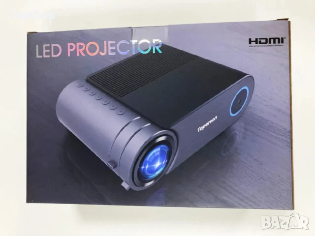 НОВ ТЕСТВАН Видео проектор Toperson HD Dolby WiFi Bluetooth 8000 лумена,1080P, снимка 9 - Плейъри, домашно кино, прожектори - 50552503