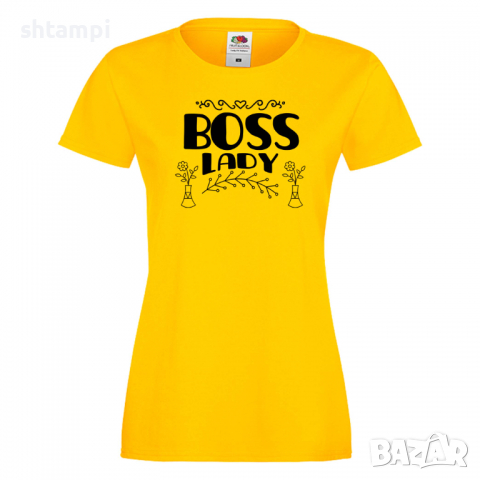 Дамска тениска Boss Lady Празник на Майката,Подарък,Изненада,Рожден Ден, снимка 8 - Тениски - 36292925