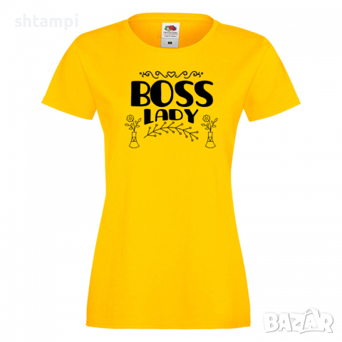Дамска тениска Boss Lady Празник на Майката,Подарък,Изненада,Рожден Ден, снимка 8 - Тениски - 36292925