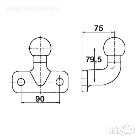 Теглич за ремарке Automat, Стоманен теглич до 3500кг, снимка 2 - Аксесоари и консумативи - 52470552