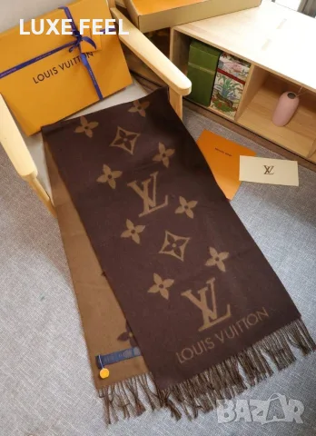 Hermes ✨ Louis Vuitton ✨Кашмир ✨ Дамски Шалове , снимка 9 - Шалове - 56242247