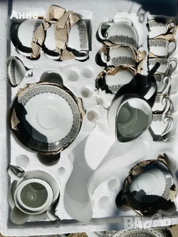 Порцеланов комплект за чай и кафе, снимка 2 - Чаши - 49421515