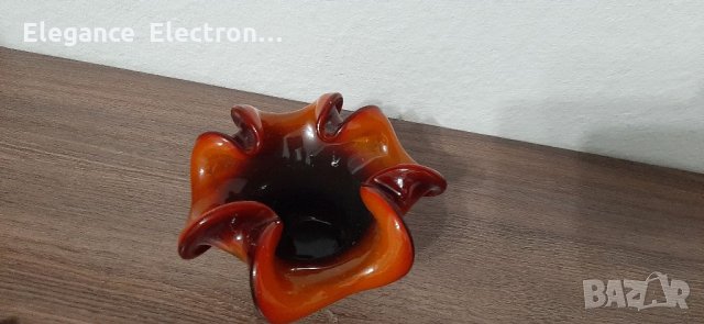 Стъклен Пепелник от Соца, снимка 1