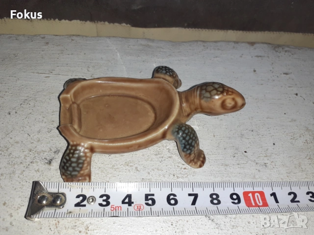 Костенурка от стар английски порцелан, снимка 6 - Антикварни и старинни предмети - 53456973