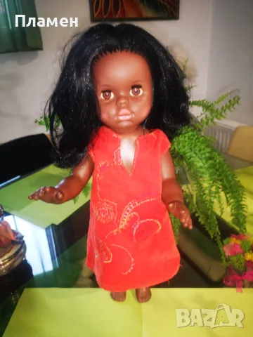 Ретро чернокожа кукла Turtle marke Schildkrot , снимка 5 - Колекции - 49694244