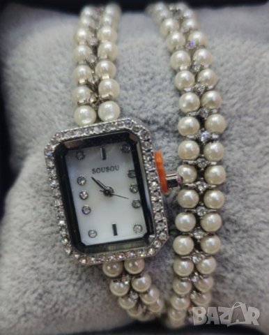 Дамски часовник Sousou комплект с гривна, снимка 1