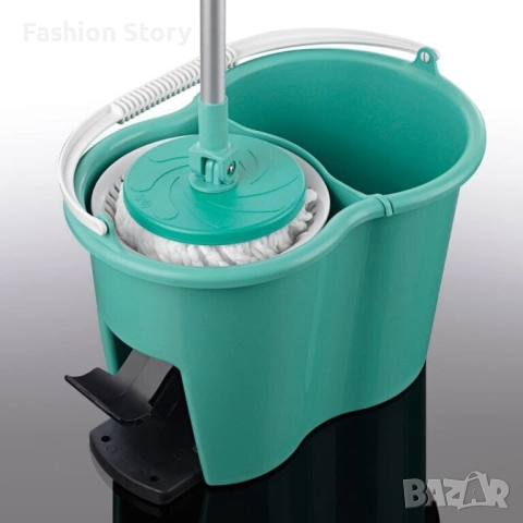 Иновативна кофа за моп за бързо и лесно почистване - CLEANmaxx Power Mop с двукамерна филтърна систе, снимка 7 - Мопове, кофи, четки и метли - 51913080