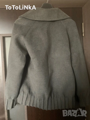 Дамско палто Кашмир и вълна в цвят графит , снимка 4 - Палта, манта - 53428268