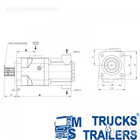 6-бутална права помпа 60Л, снимка 3 - Части - 34488816