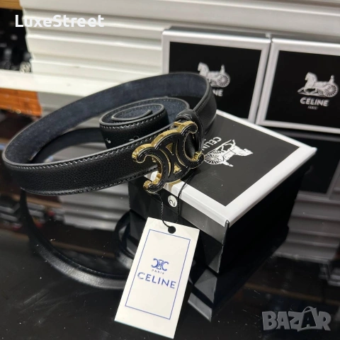 CELINE 🤍 Естествена Кожа , снимка 6 - Колани - 53852455