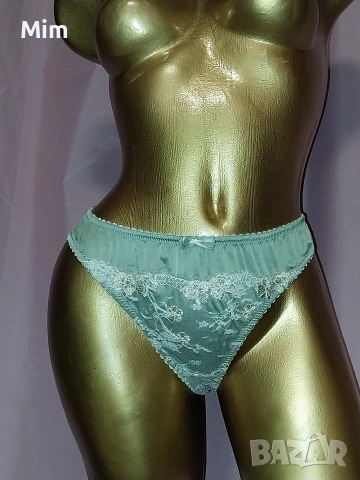  Резервирани М Сатенена полупрашка в светло зелено , снимка 5 - Бельо - 52820864