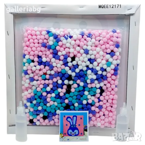 Детска картина (Пъзел) от плат с топчета , снимка 2 - Игри и пъзели - 47279643