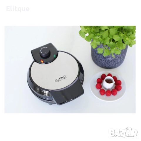 Уред за гофрети с мощност 700W, плочи с незалепващо покритие FIRST, снимка 5 - Друга електроника - 52854635