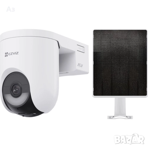 HIKVISION EZVIZ CS-HB8c/SP(4MP) интелигентна камера , с 5 W соларен панел, 4MP, 2K, микрофон, снимка 4 - IP камери - 51735944