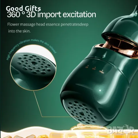 3в1 Масажор за лице против бръчки и двойна брадичка, Хидратация и микроциркулация, снимка 4 - Масажори - 50204478