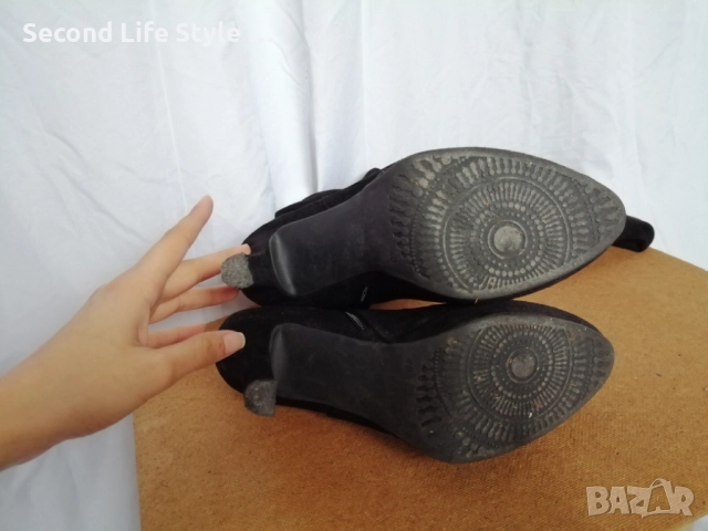 Елегантни дамски ботуши над коляното; с ток и платформа номер 40, снимка 11 - Дамски ботуши - 52878496