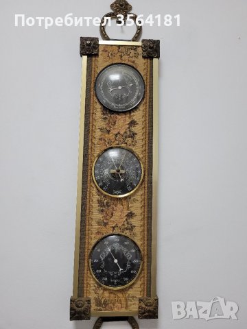 Красив барометър,тернометър,хигрометър , снимка 2 - Антикварни и старинни предмети - 39240685