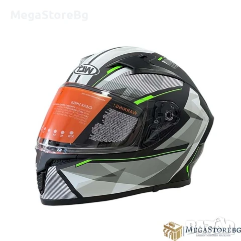 Каска за мотор 108 - размер L - Matt Black/Green, снимка 4 - Аксесоари и консумативи - 50576547